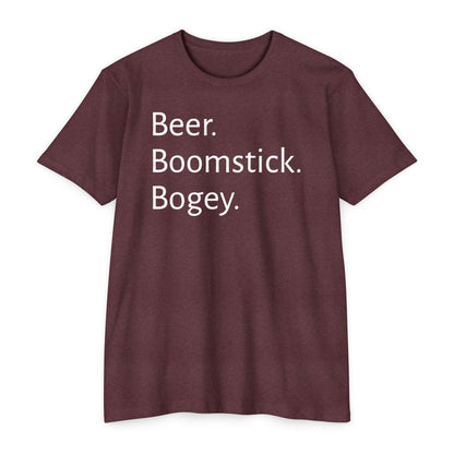 Beer. Boomstick. Bogey.