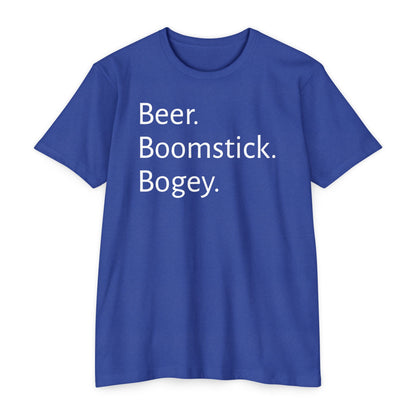 Beer. Boomstick. Bogey.