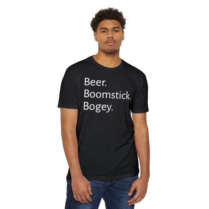 Beer. Boomstick. Bogey.