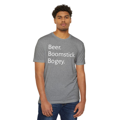 Beer. Boomstick. Bogey.