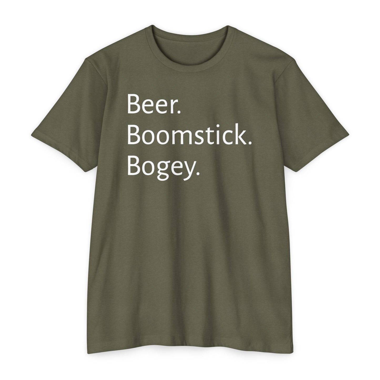Beer. Boomstick. Bogey.